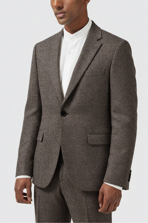 Apollo Fashions Urbanwear Brookhouse Slim Fit Grey Wool Suit