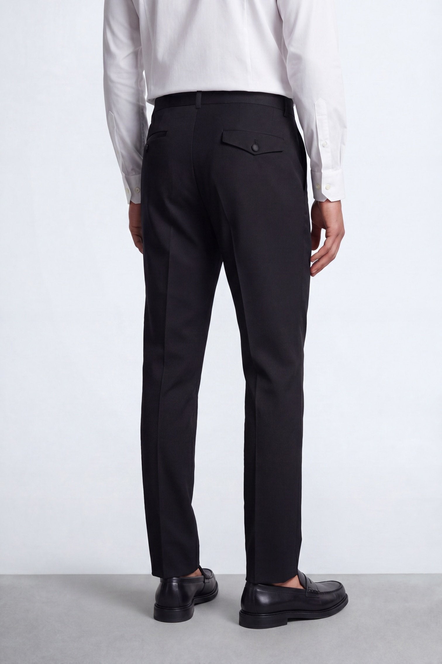 Apollo Fashions Urbanwear Kingdon Slim Fit Black Tuxedo Suit