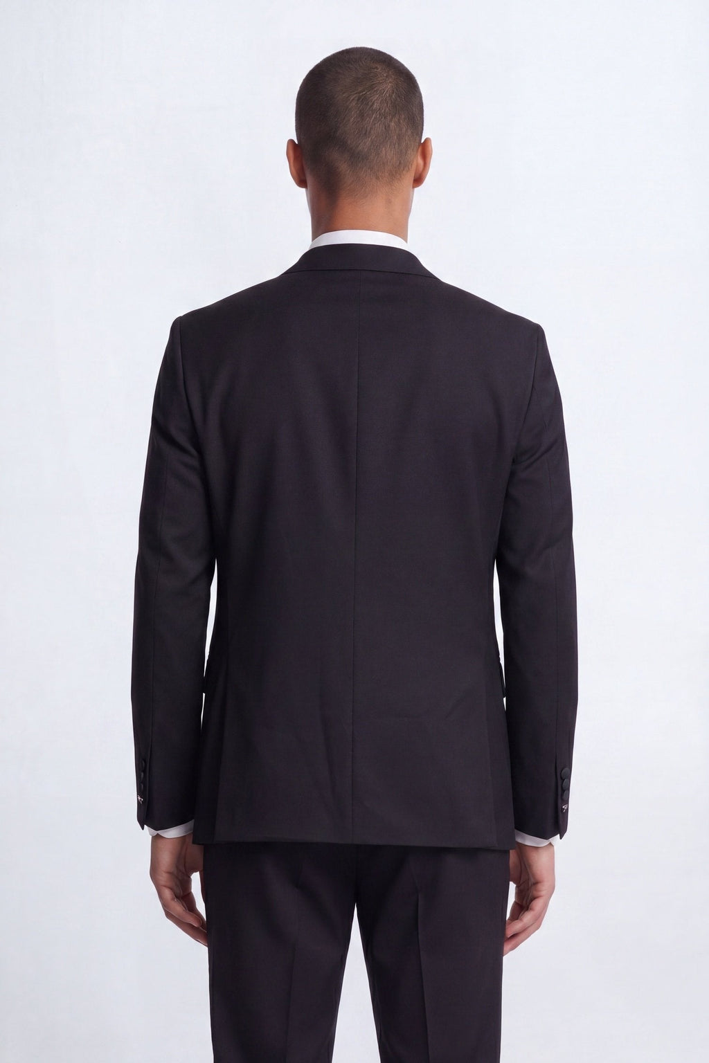 Apollo Fashions Urbanwear Kingdon Slim Fit Black Tuxedo Suit