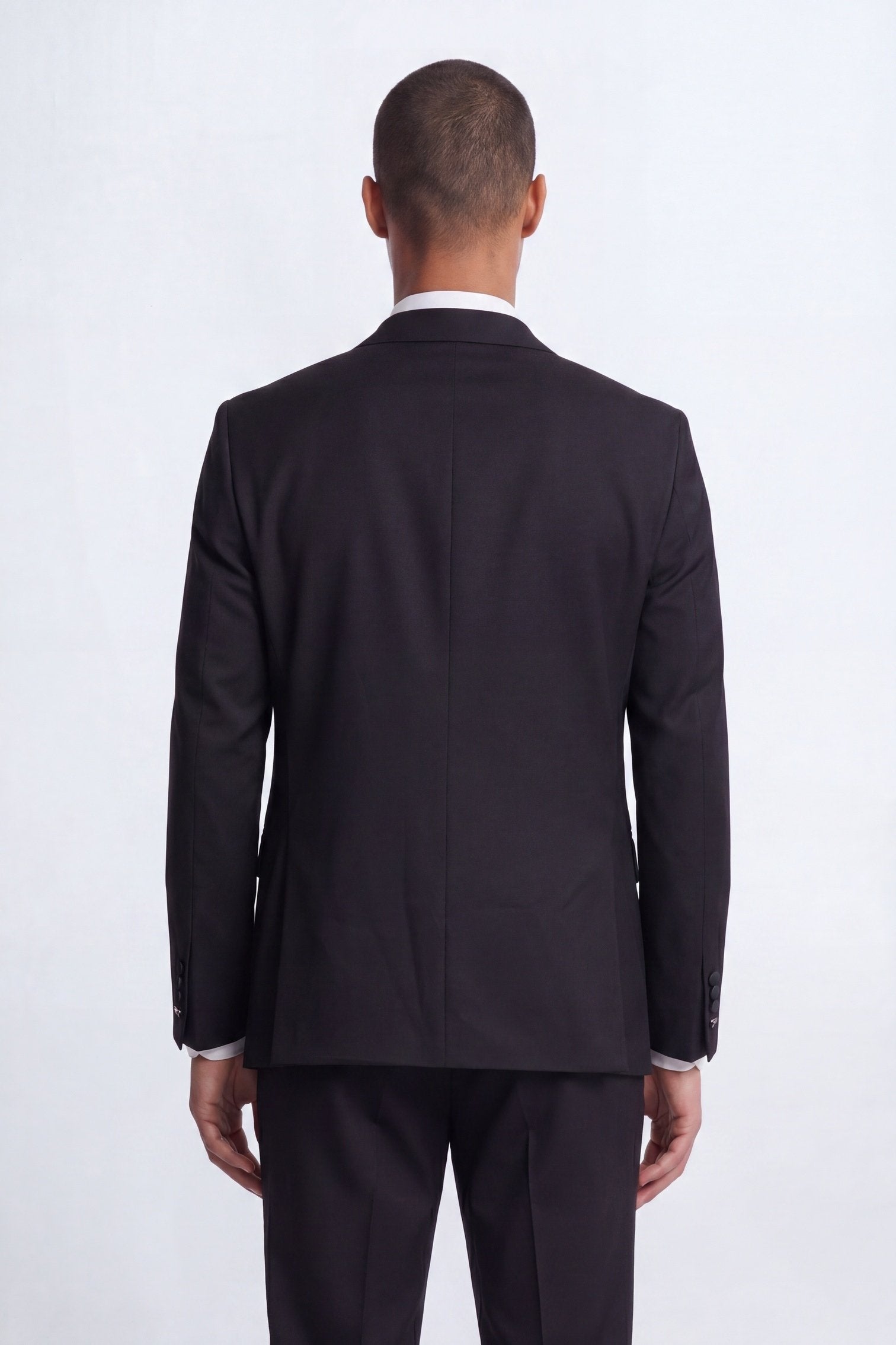 Apollo Fashions Urbanwear Kingdon Slim Fit Black Tuxedo Suit