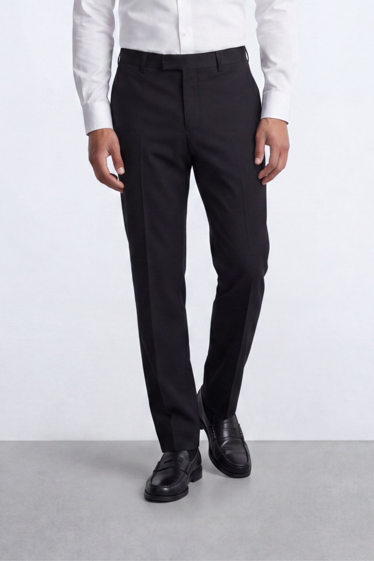 Apollo Fashions Urbanwear Kingdon Slim Fit Black Tuxedo Suit