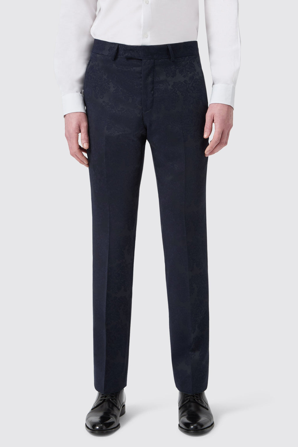 Apollo Fashions Urbanwear Minerva Slim Fit Navy Jacquard Tuxedo Suit