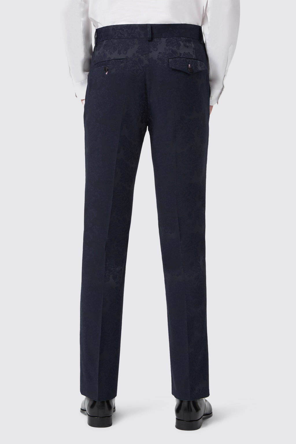 Apollo Fashions Urbanwear Minerva Slim Fit Navy Jacquard Tuxedo Suit