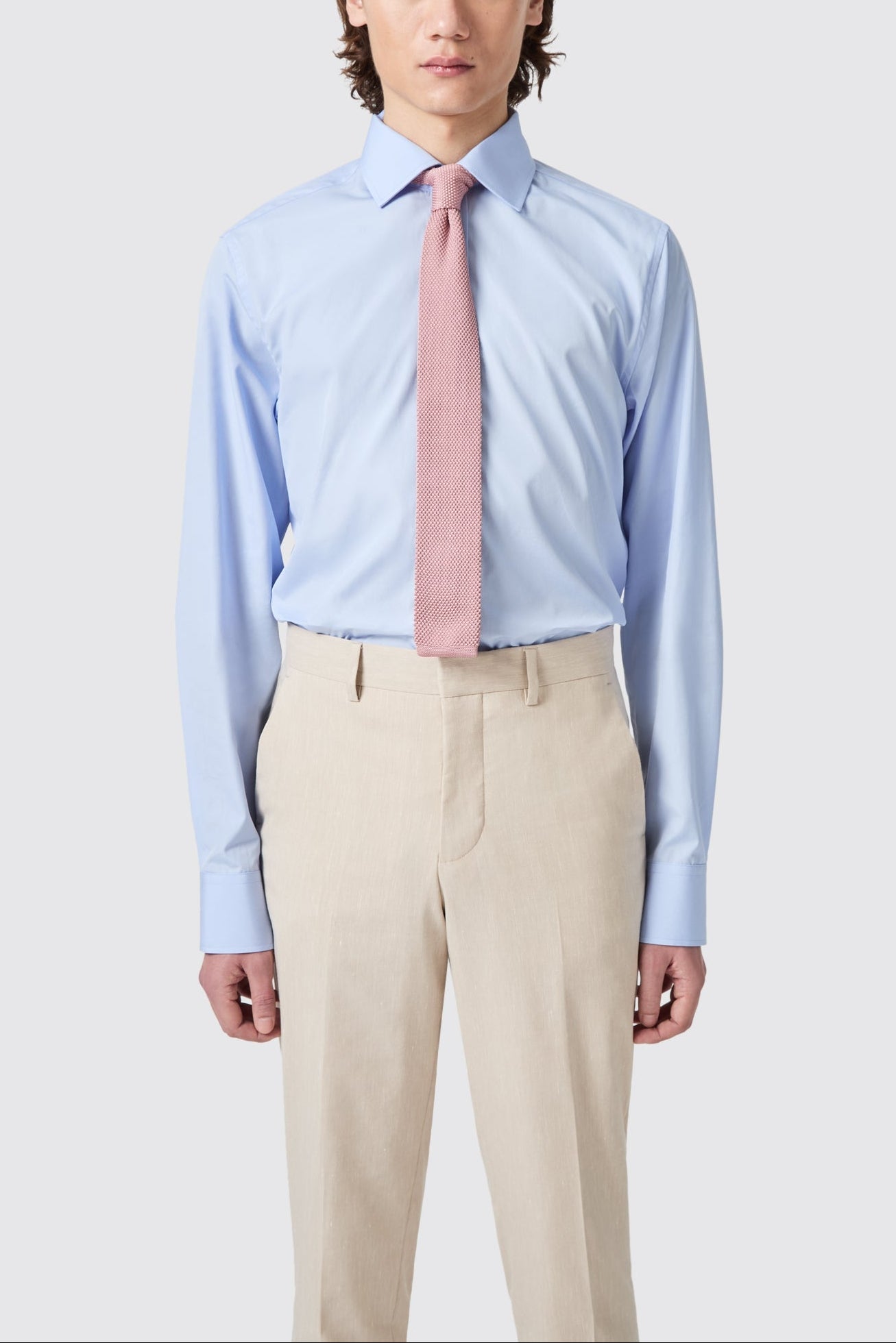 Apollo Fashions Urbanwear Lewes slim fit blue cotton shirt for men