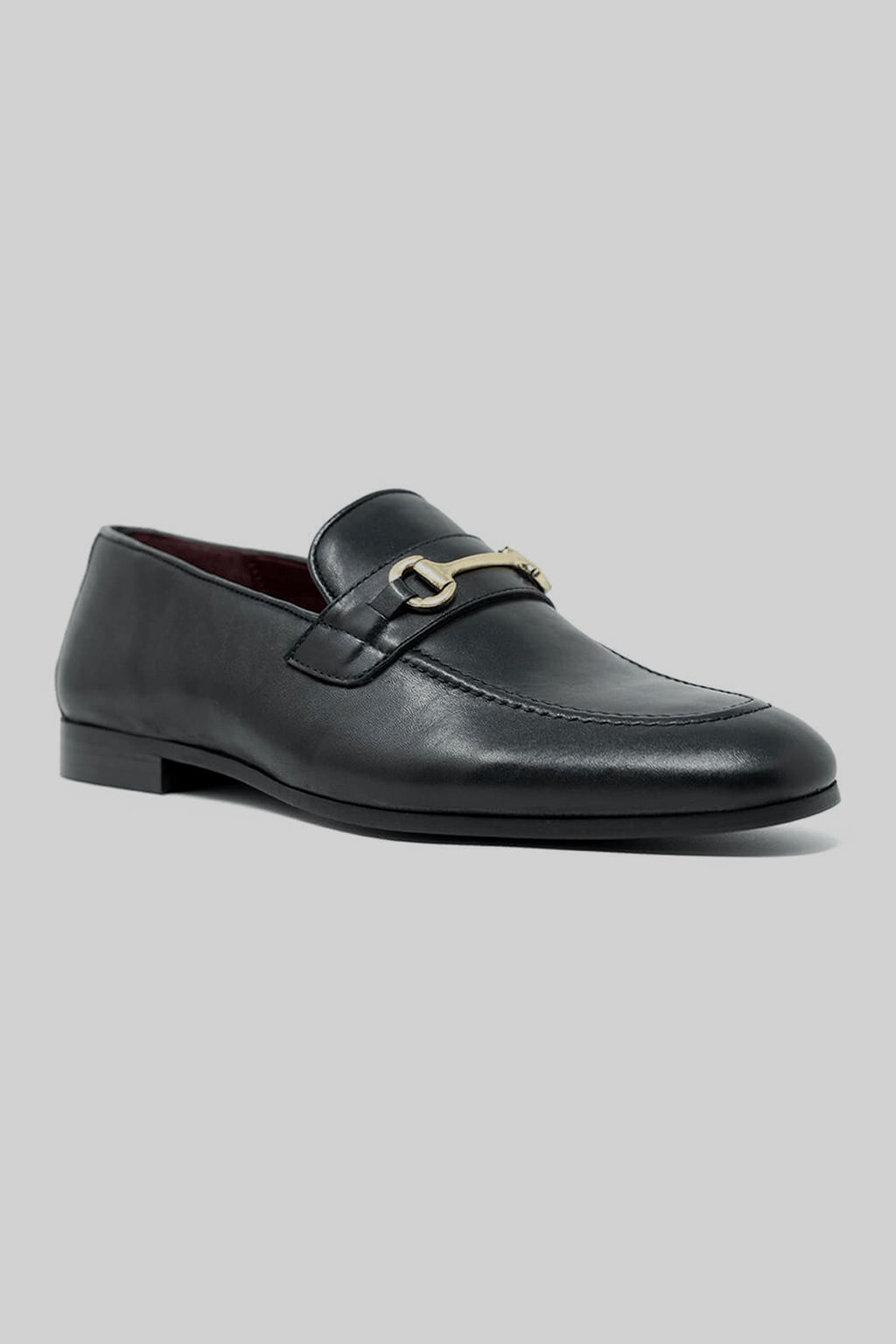 Apollo Fashions Urbanwear Terry Trim Loafer Black – Smart Leather Shoe