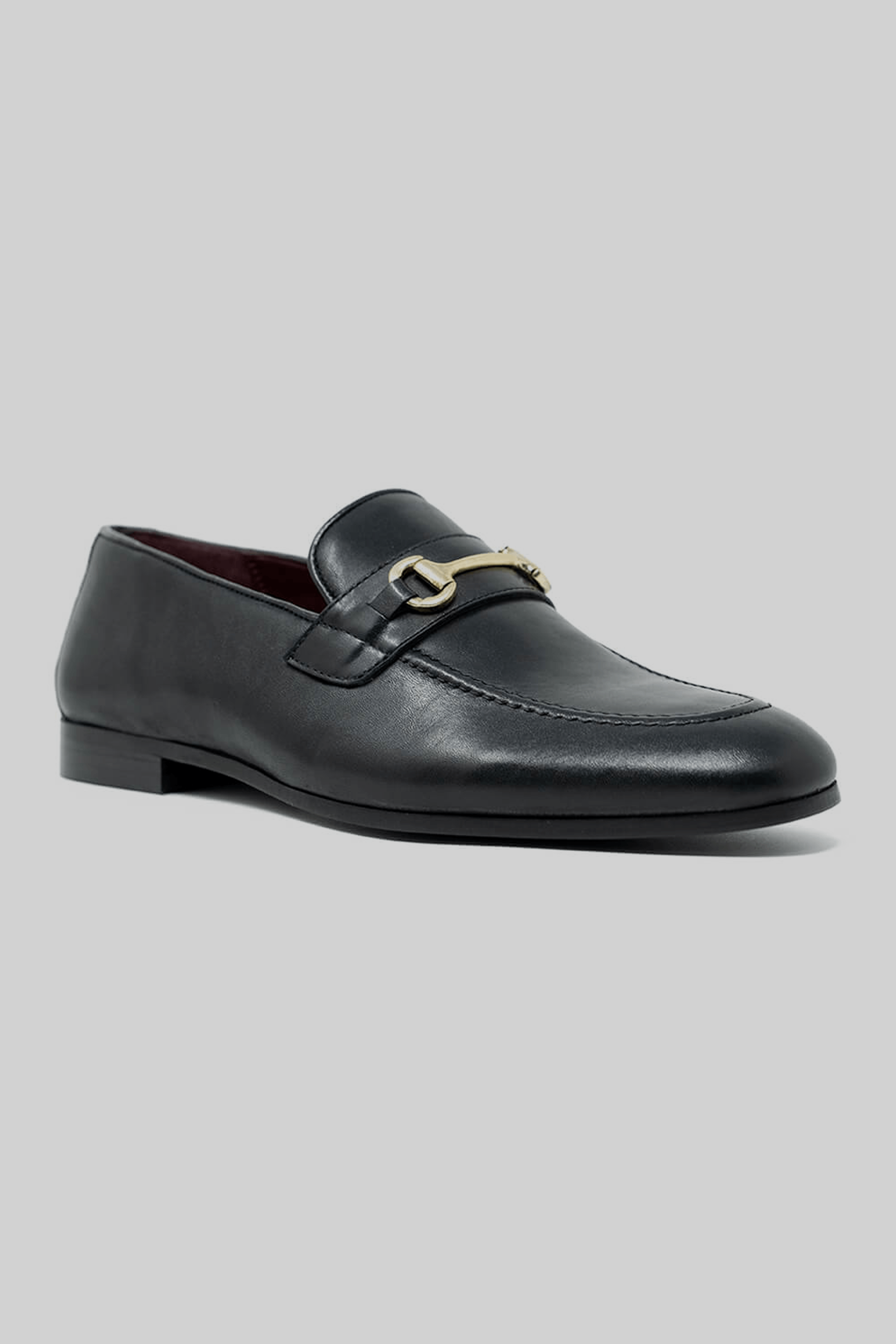 Apollo Fashions Urbanwear Terry Trim Loafer Black – Smart Leather Shoe