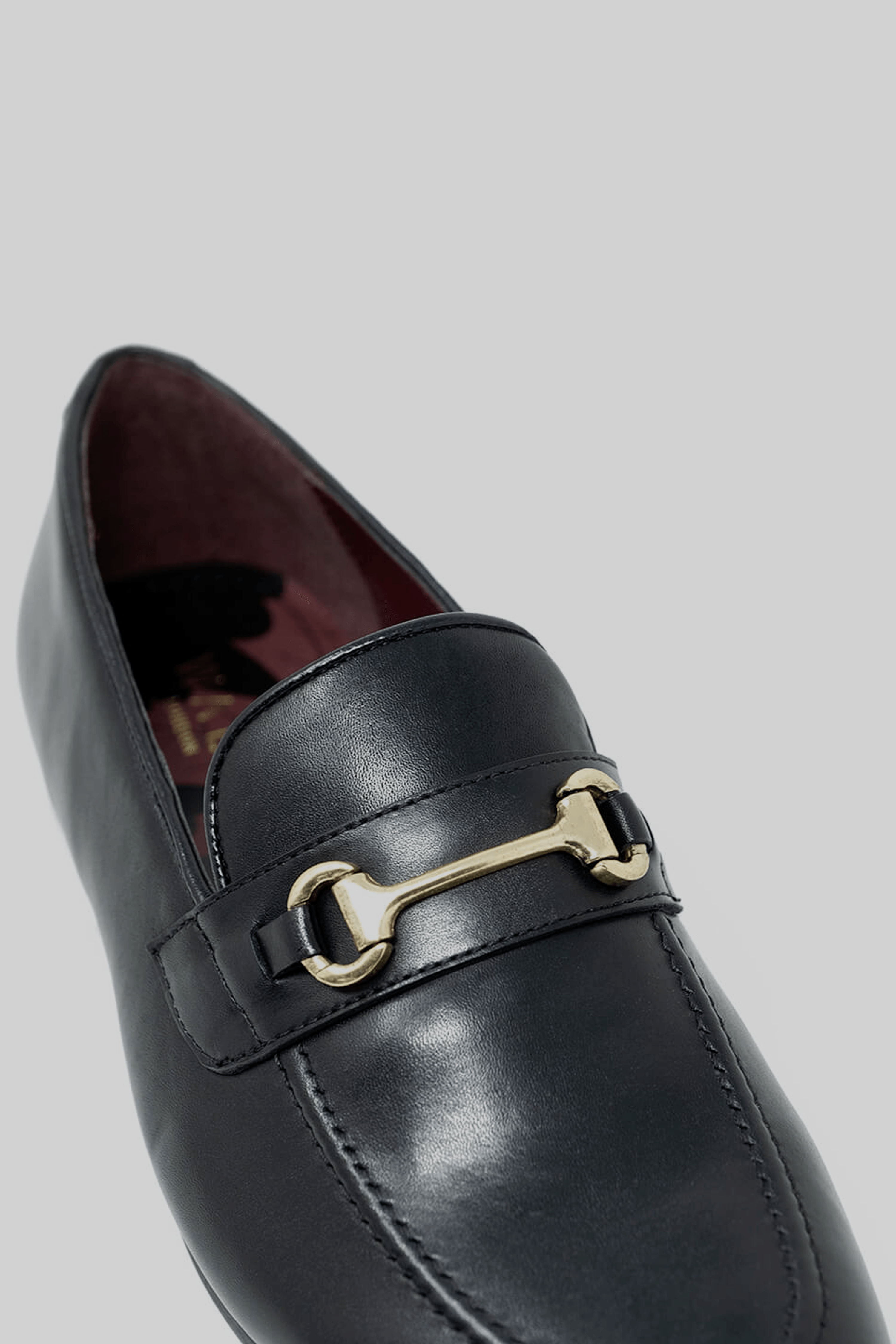 Apollo Fashions Urbanwear Terry Trim Loafer Black – Smart Leather Shoe
