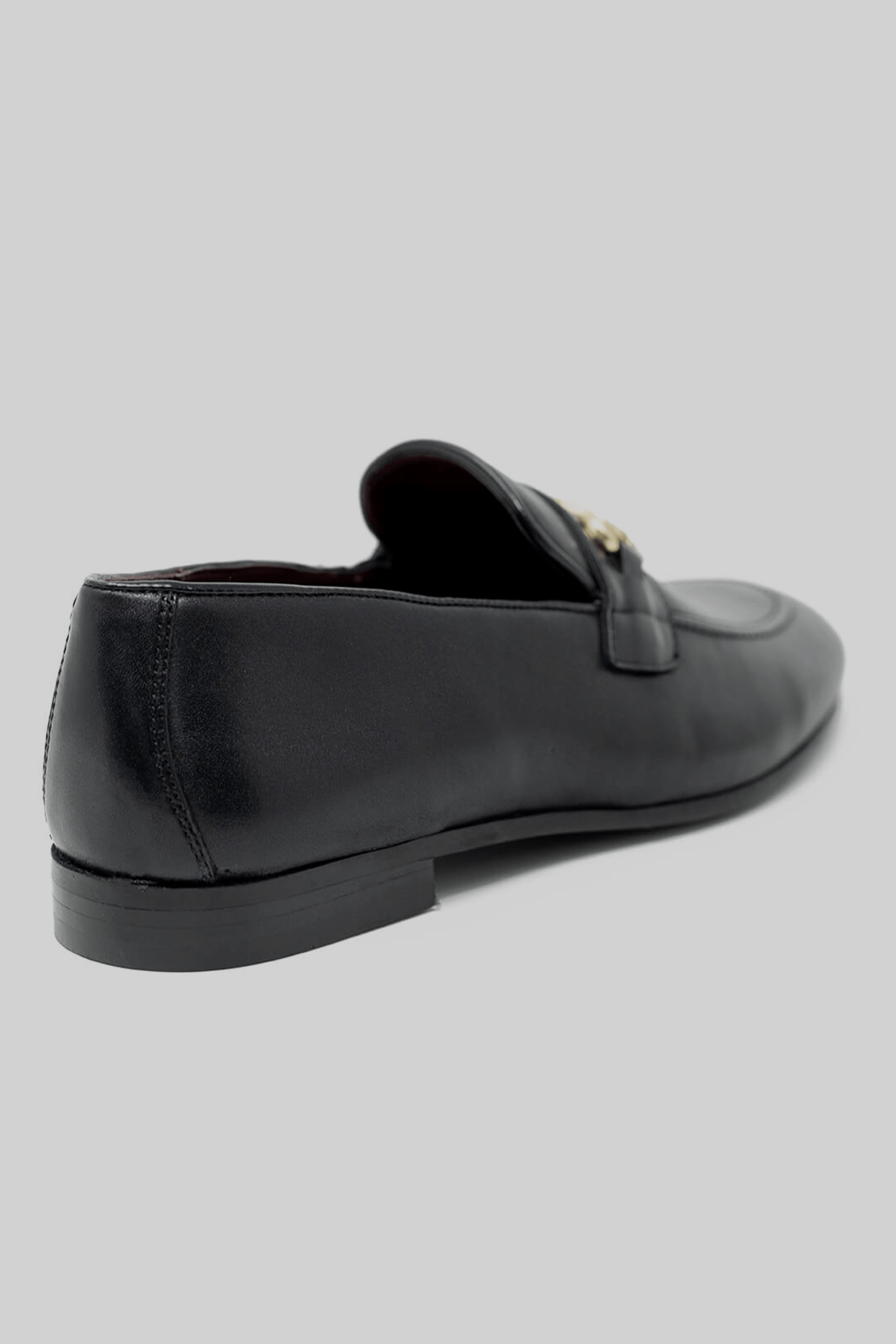 Apollo Fashions Urbanwear Terry Trim Loafer Black – Smart Leather Shoe