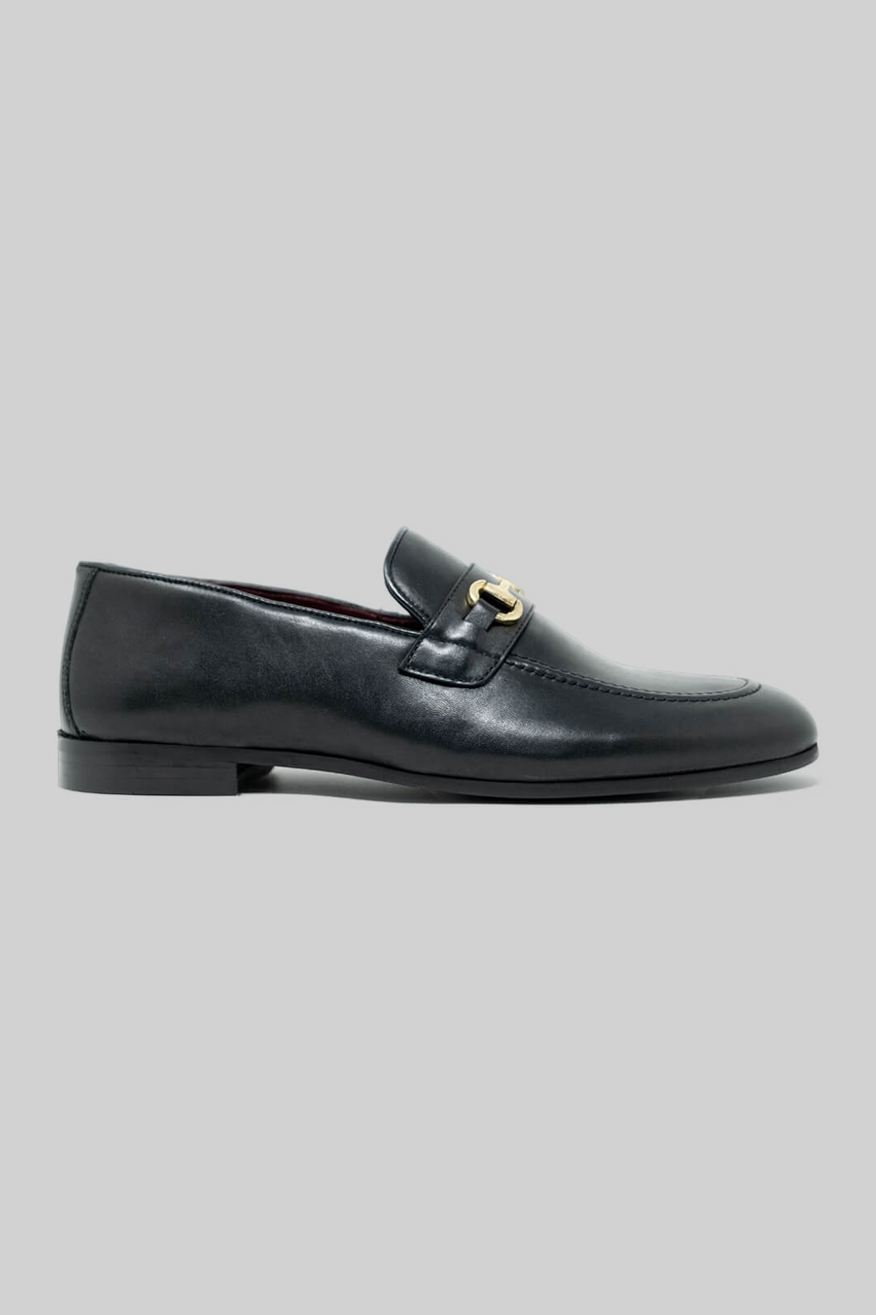 Apollo Fashions Urbanwear Terry Trim Loafer Black – Smart Leather Shoe