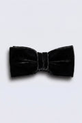 Apollo Fashions Urbanwear Shirai velvet black bow tie for formal wedding attire