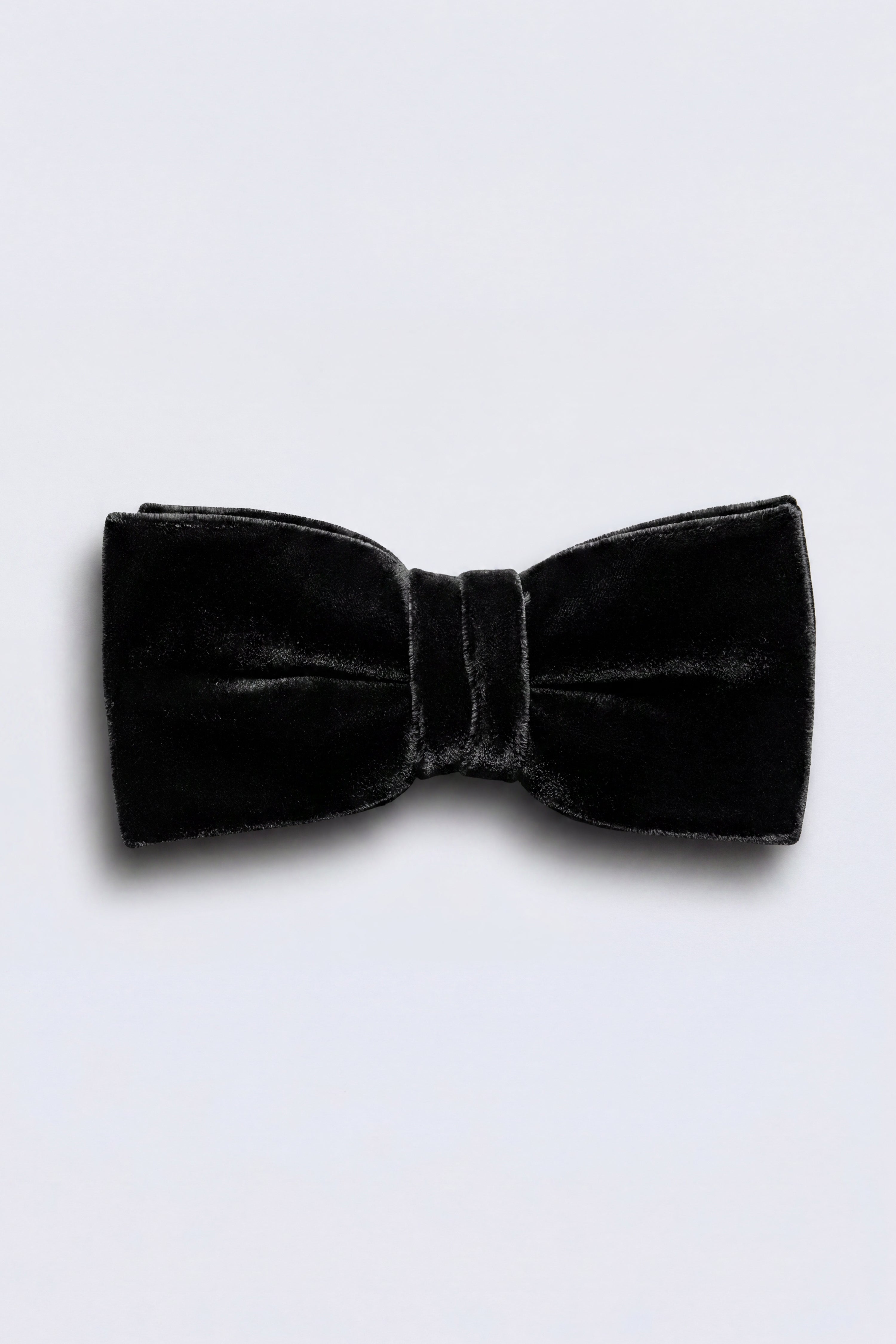 Apollo Fashions Urbanwear Shirai velvet black bow tie for formal wedding attire